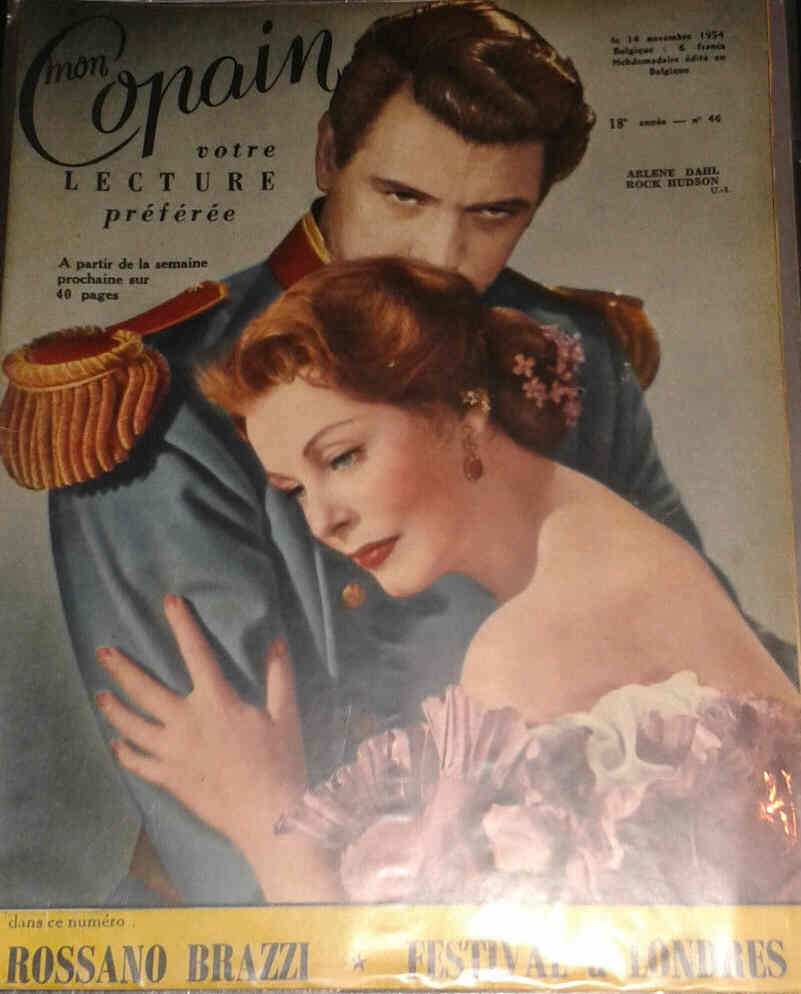 MON COPAIN magazine side cover 14 November 1954