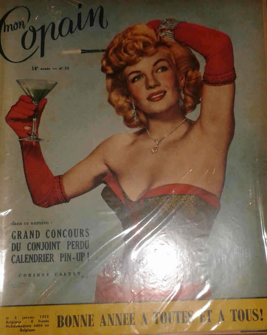 MON COPAIN magazine side cover 2 January 1955