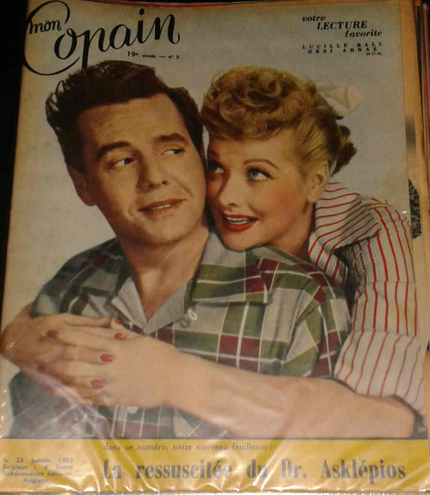 MON COPAIN magazine side cover 23 January 1955