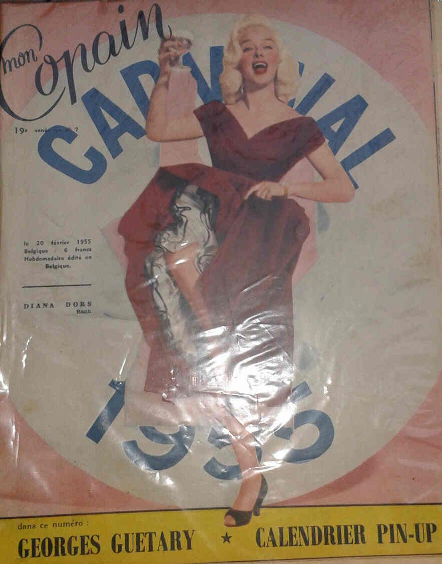 MON COPAIN magazine side cover 20 February 1955