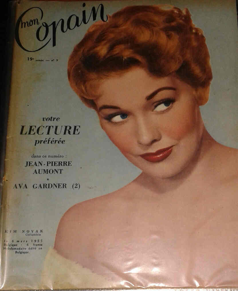 MON COPAIN magazine side cover 6 March 1955