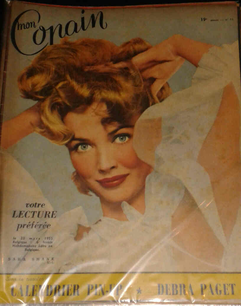 MON COPAIN magazine side cover 20 March 1955