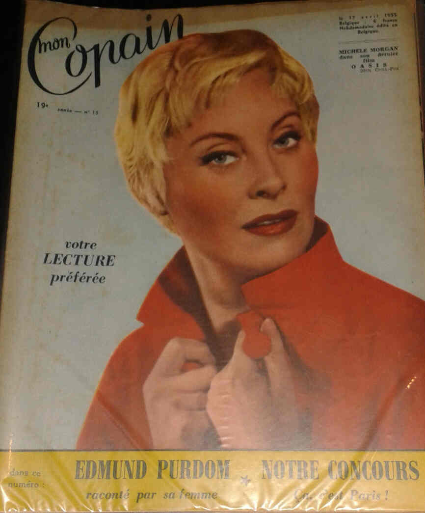 MON COPAIN magazine side cover 17 April 1955
