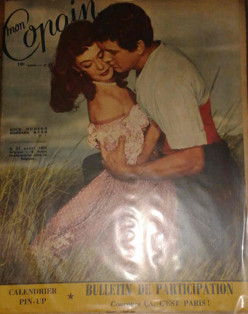 MON COPAIN magazine side cover 24 April 1955
