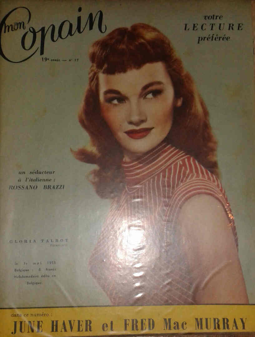 MON COPAIN magazine side cover 1 May 1955