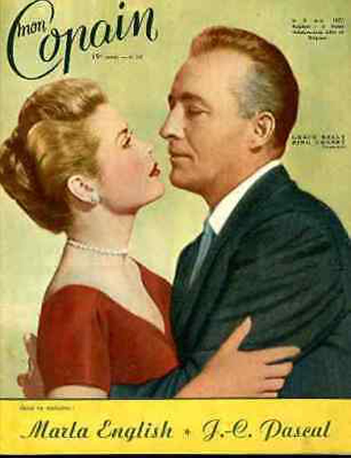 MON COPAIN magazine side cover 8 May 1955