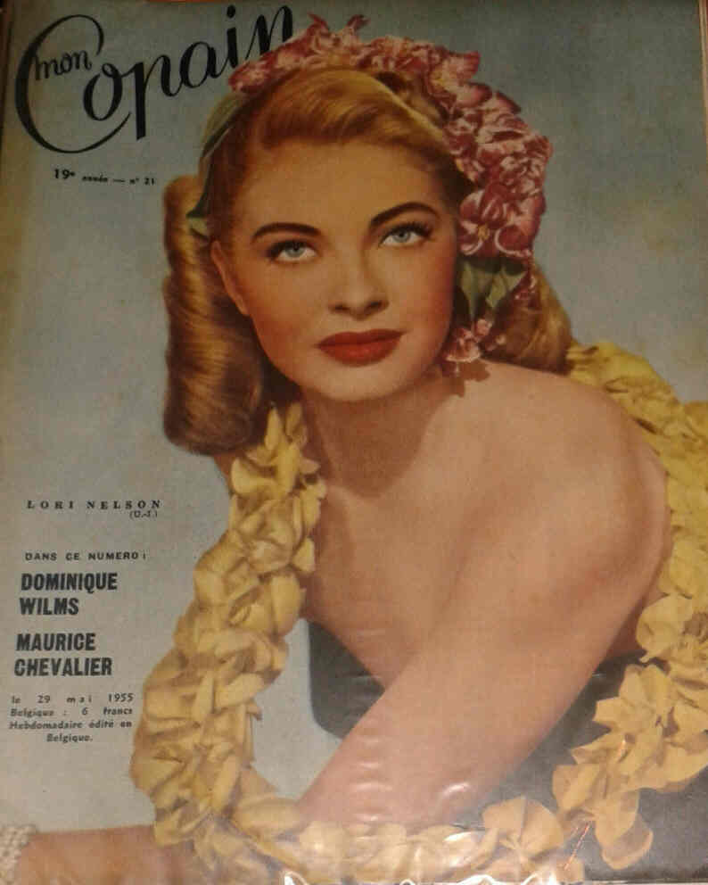 MON COPAIN magazine side cover 29 May 1955