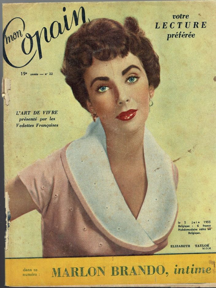 MON COPAIN magazine side cover 5 June 1955