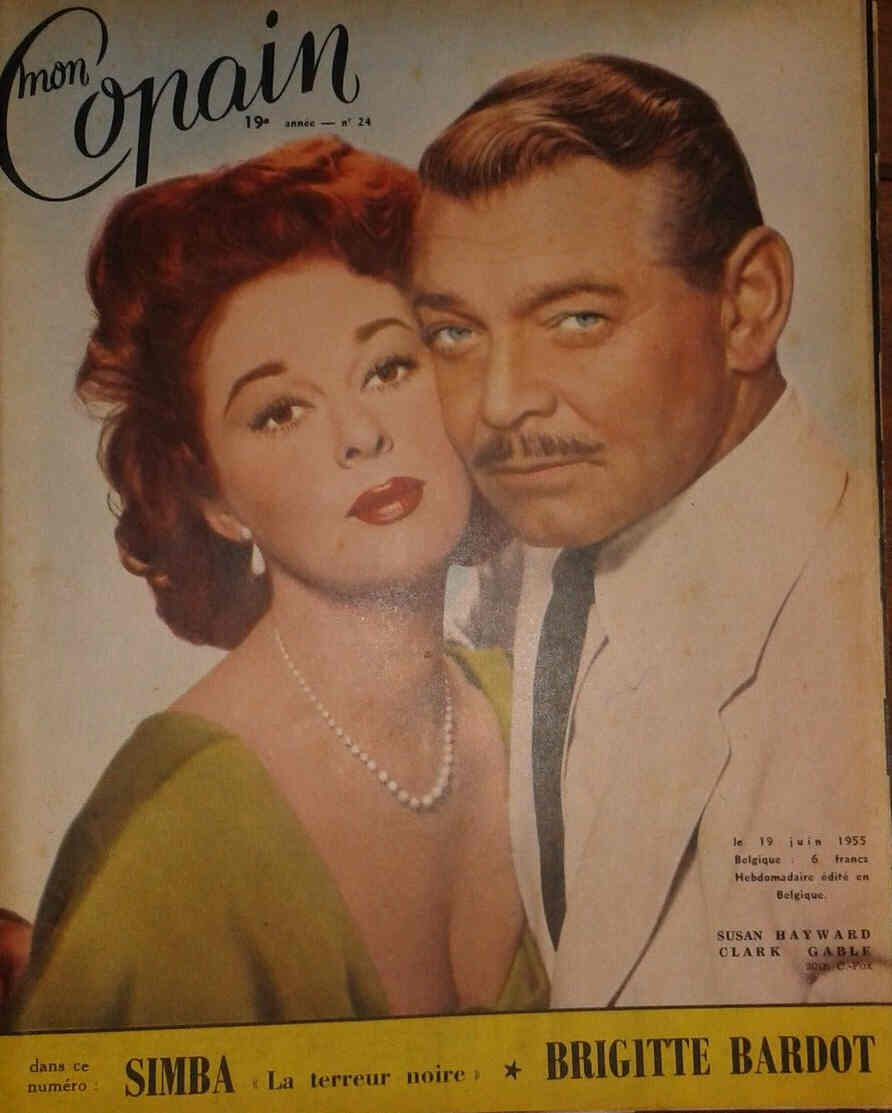 MON COPAIN magazine side cover 19 June 1955