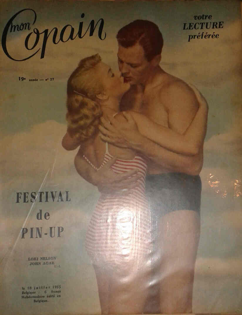 MON COPAIN magazine side cover 10 July 1955
