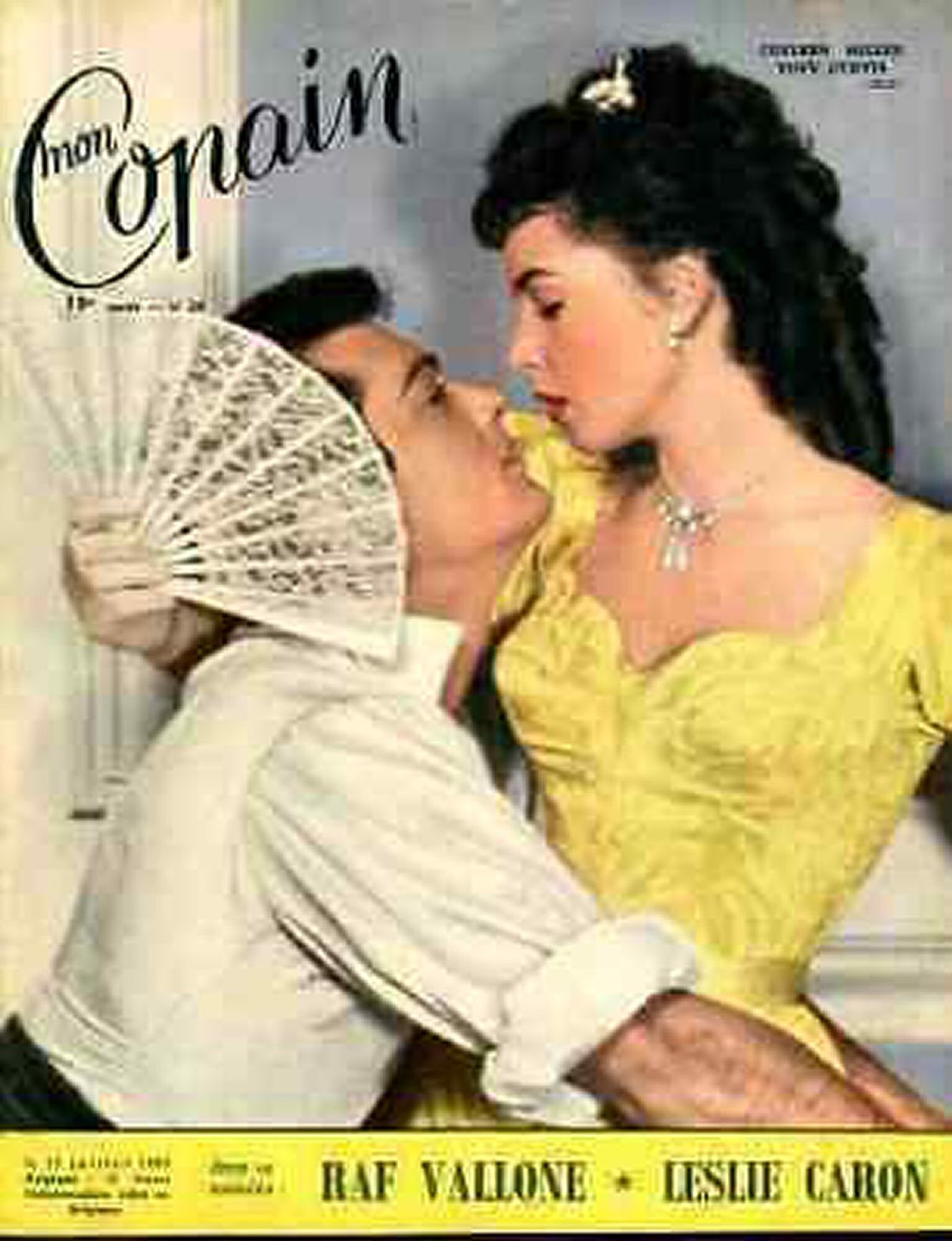 MON COPAIN magazine side cover 17 July 1955
