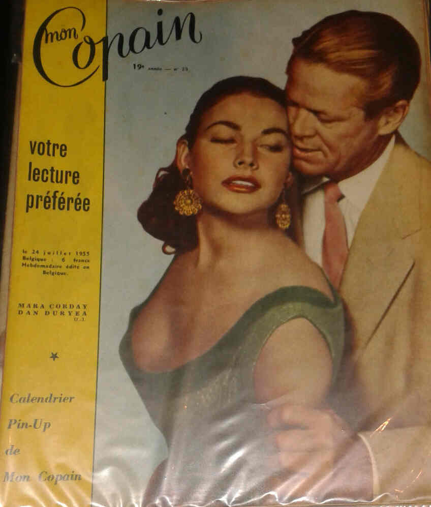 MON COPAIN magazine side cover 24 July 1955