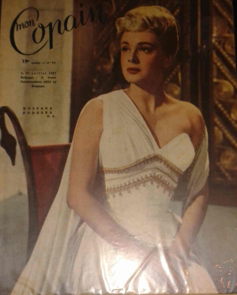 MON COPAIN magazine side cover 31 July 1955