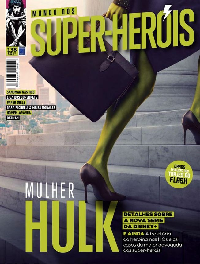 MUNDO DOS SUPER HEROIS magazine side cover Issue 138   