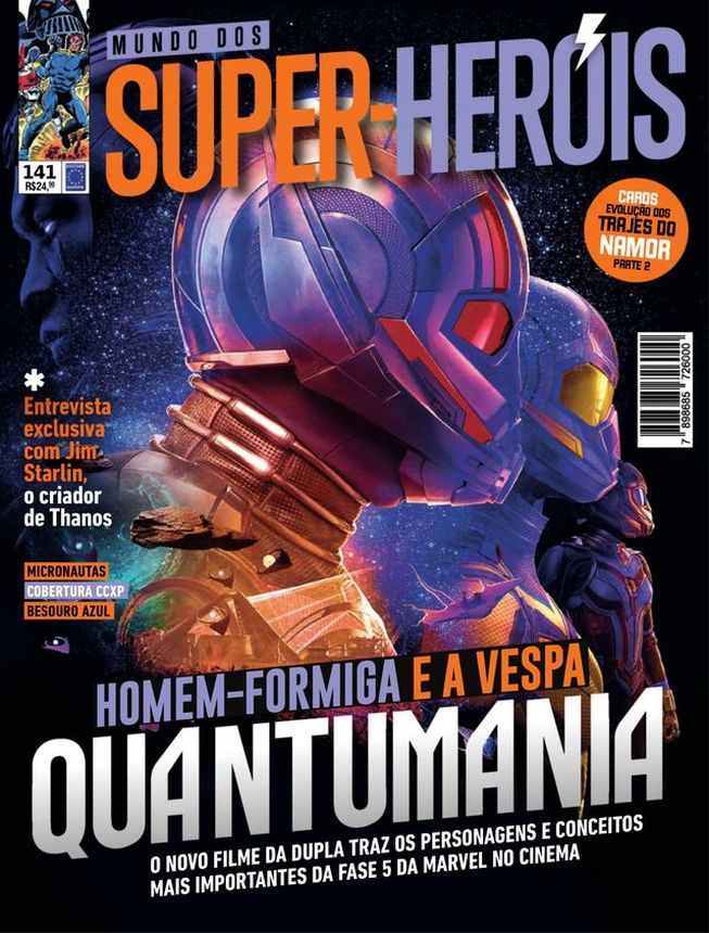 MUNDO DOS SUPER HEROIS magazine side cover Issue 141   