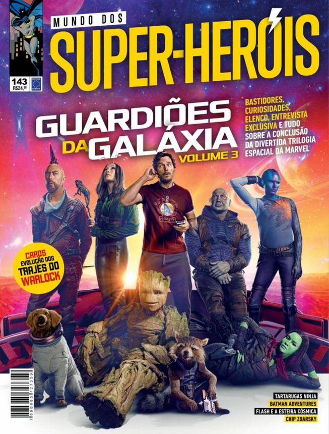 MUNDO DOS SUPER HEROIS magazine side cover Issue 143   