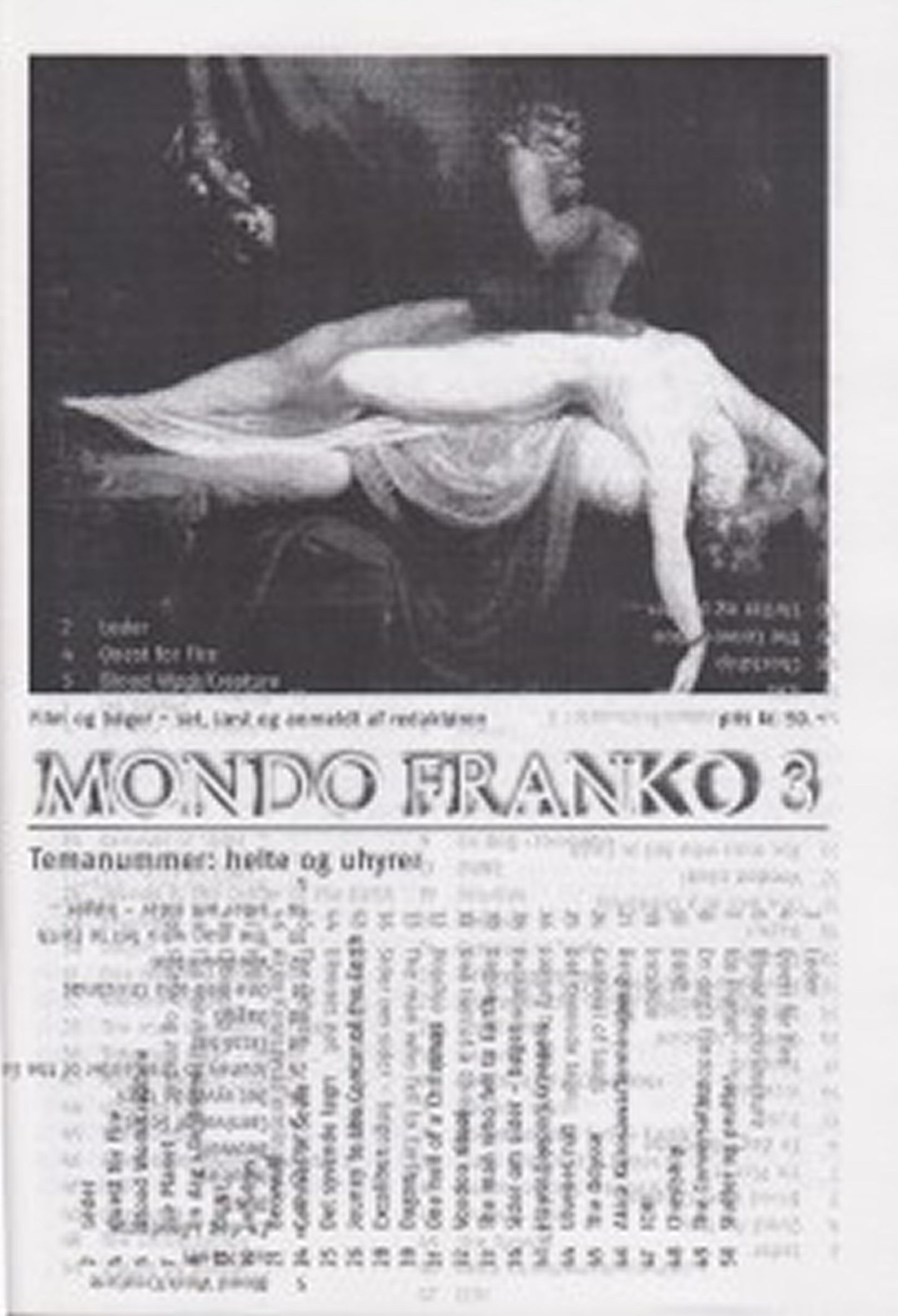 FRANKS HERMETISKE GARAGE magazine side cover   2004