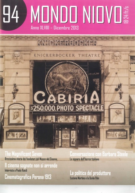 MONDO NIOVO 18-24 FT/S magazine side cover Issue 94  December 2013