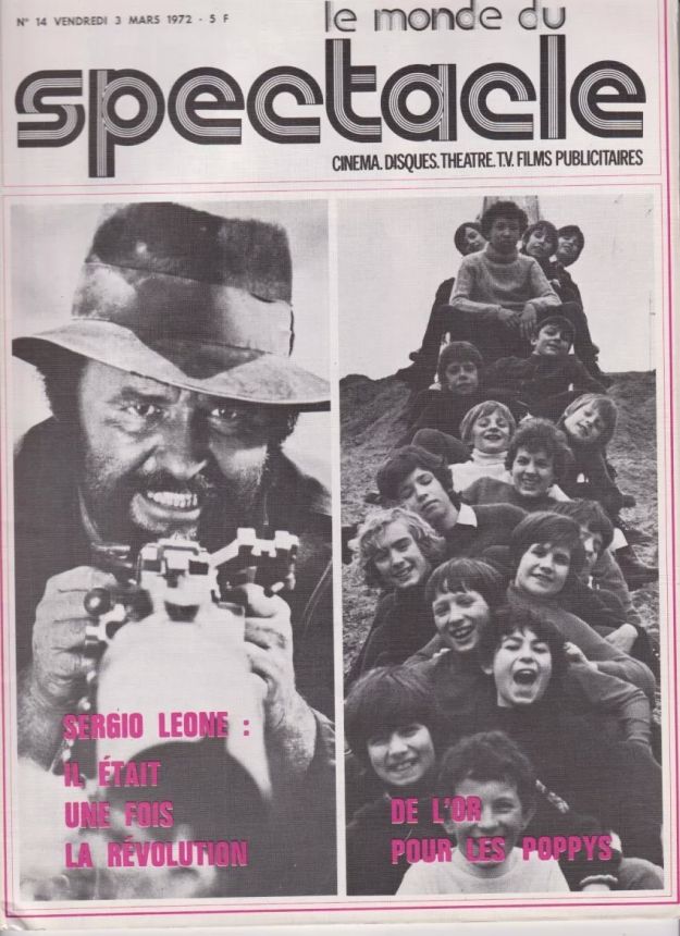 MONDE DU SPECTACLE | LE magazine side cover Issue 14 3 March 1972