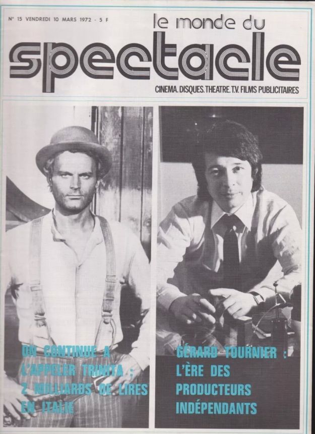 MONDE DU SPECTACLE | LE magazine side cover Issue 15 10 March 1972