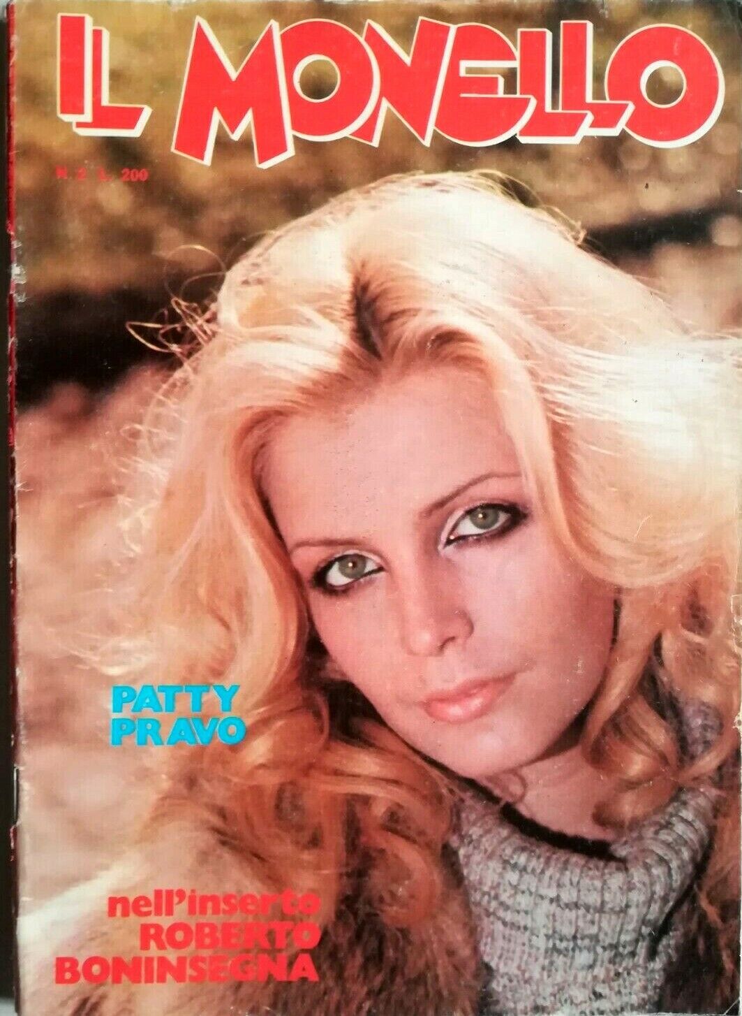 IL MONELLO magazine side cover Issue 2  1974