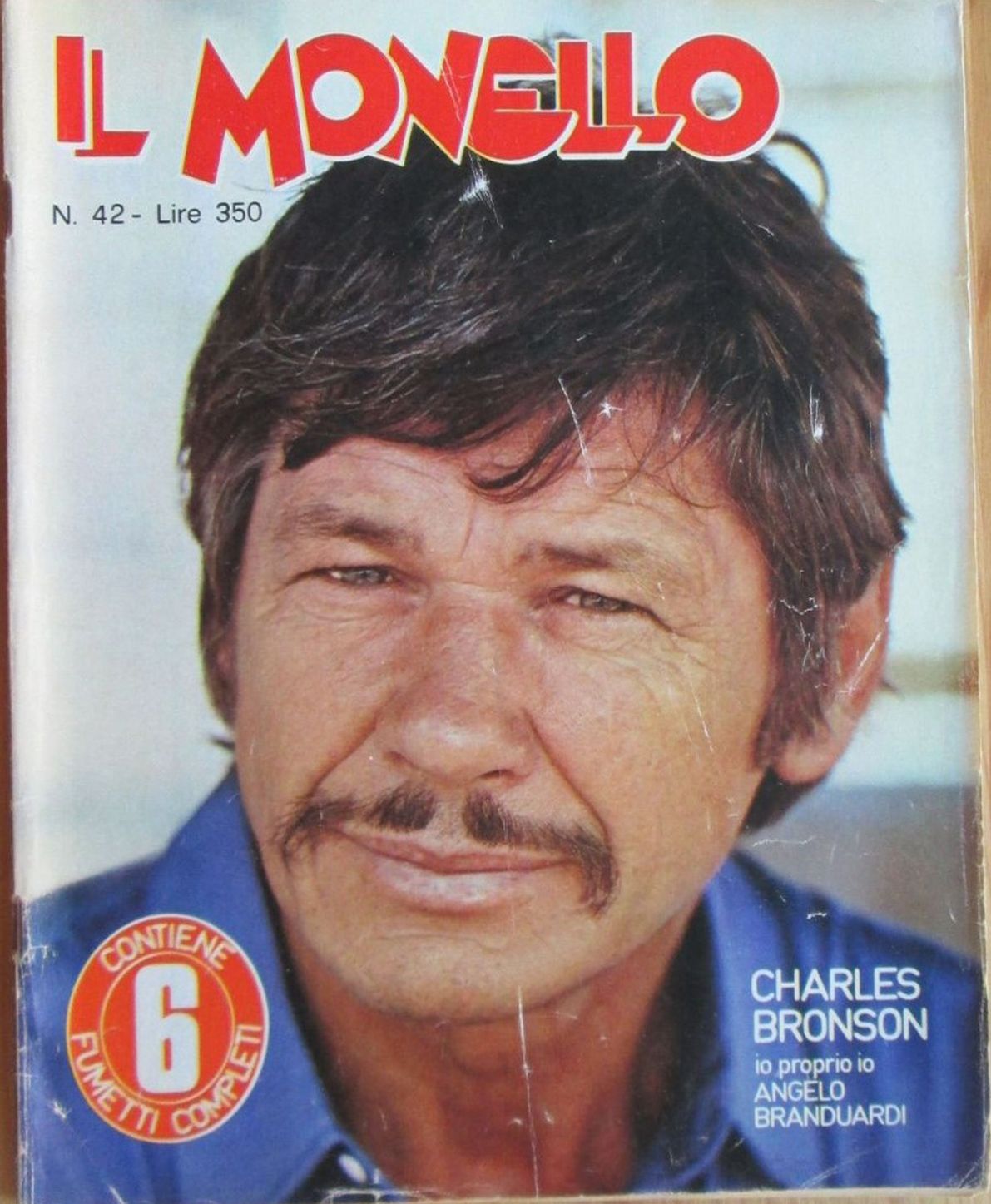 IL MONELLO magazine side cover Issue 42 18 October 1977