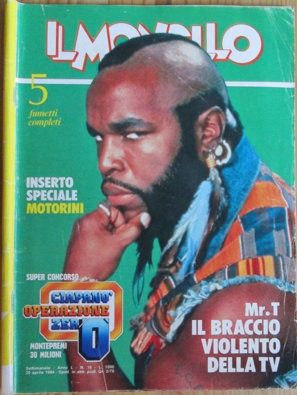 IL MONELLO magazine side cover Issue 16 20 April 1984