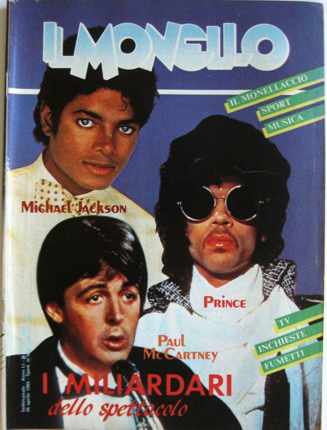 IL MONELLO magazine side cover Issue 17 26 April 1985