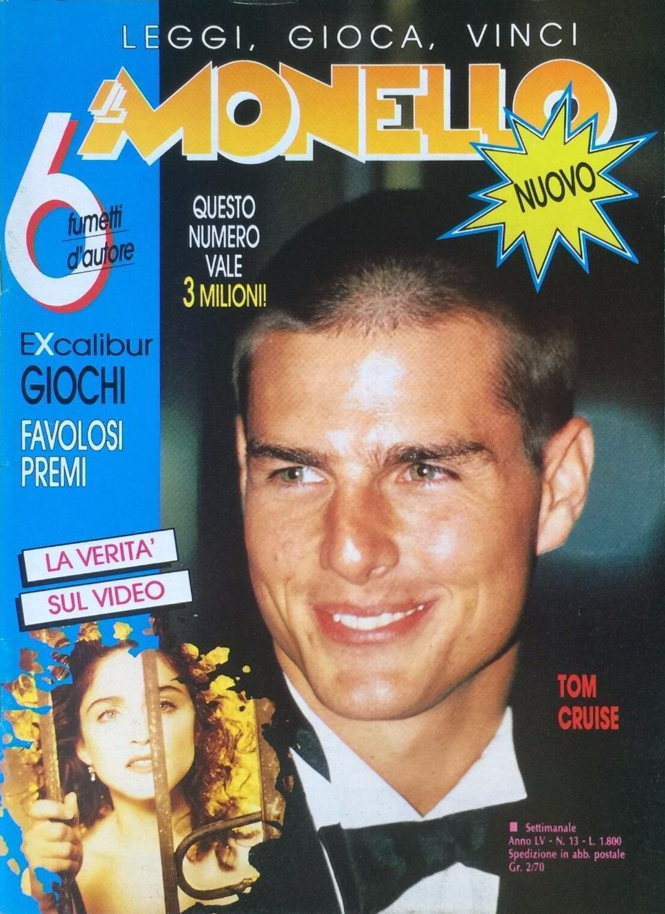 IL MONELLO magazine side cover Issue 13 31 March 1989