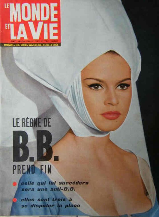 LE MONDE ET LA VIE magazine side cover Issue 99  August 1961