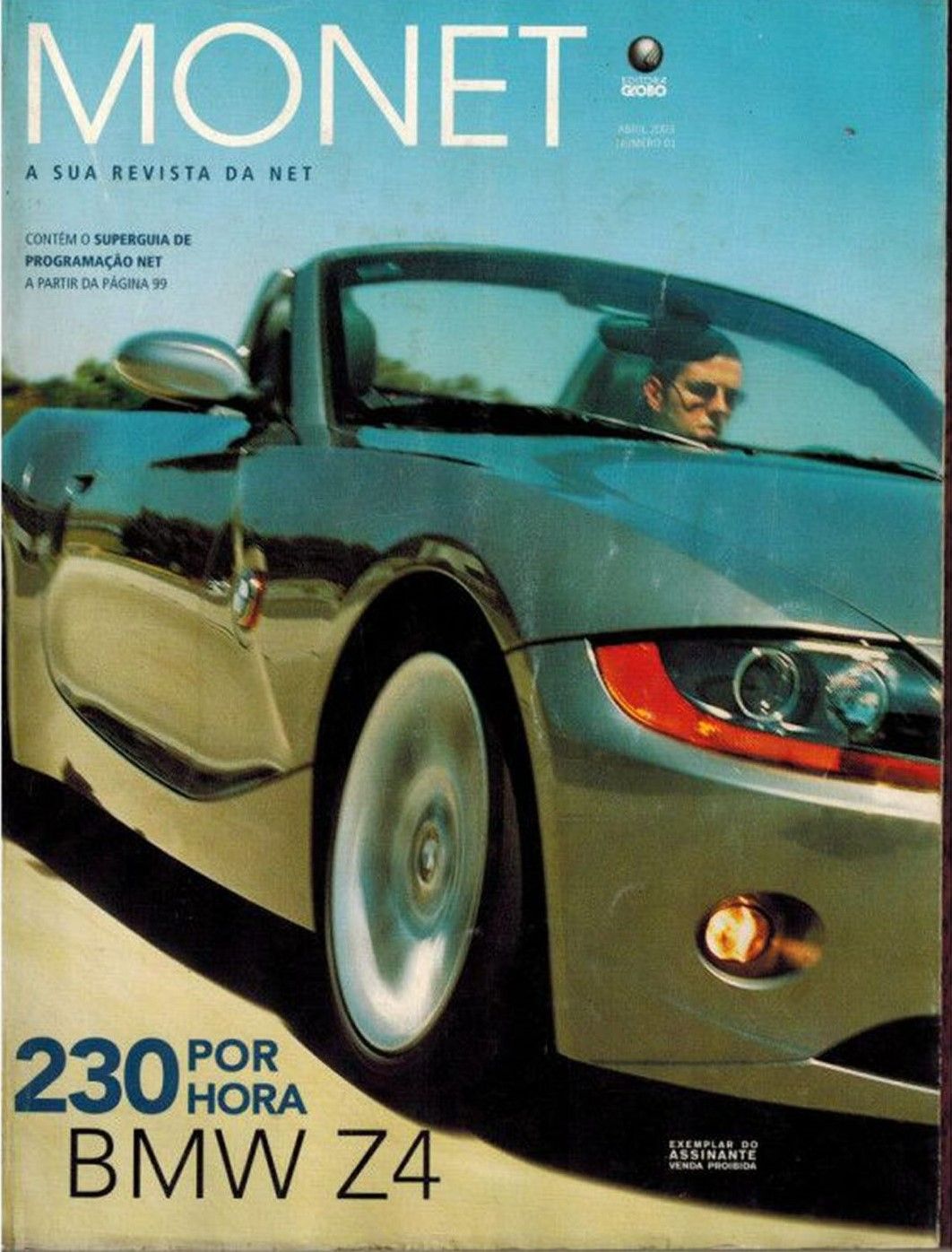 MONET magazine side cover Issue 1  April 2003