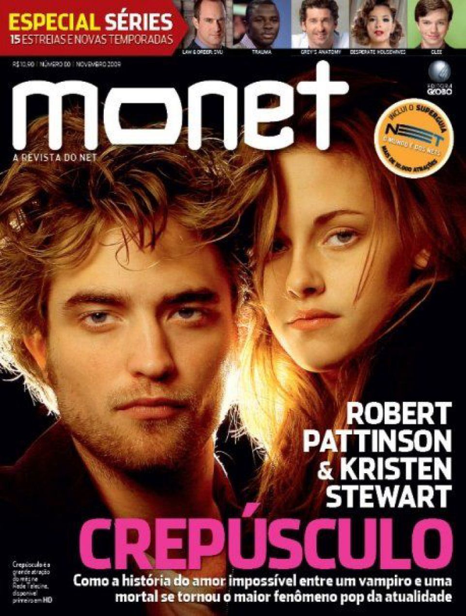 MONET magazine side cover  November 2009
