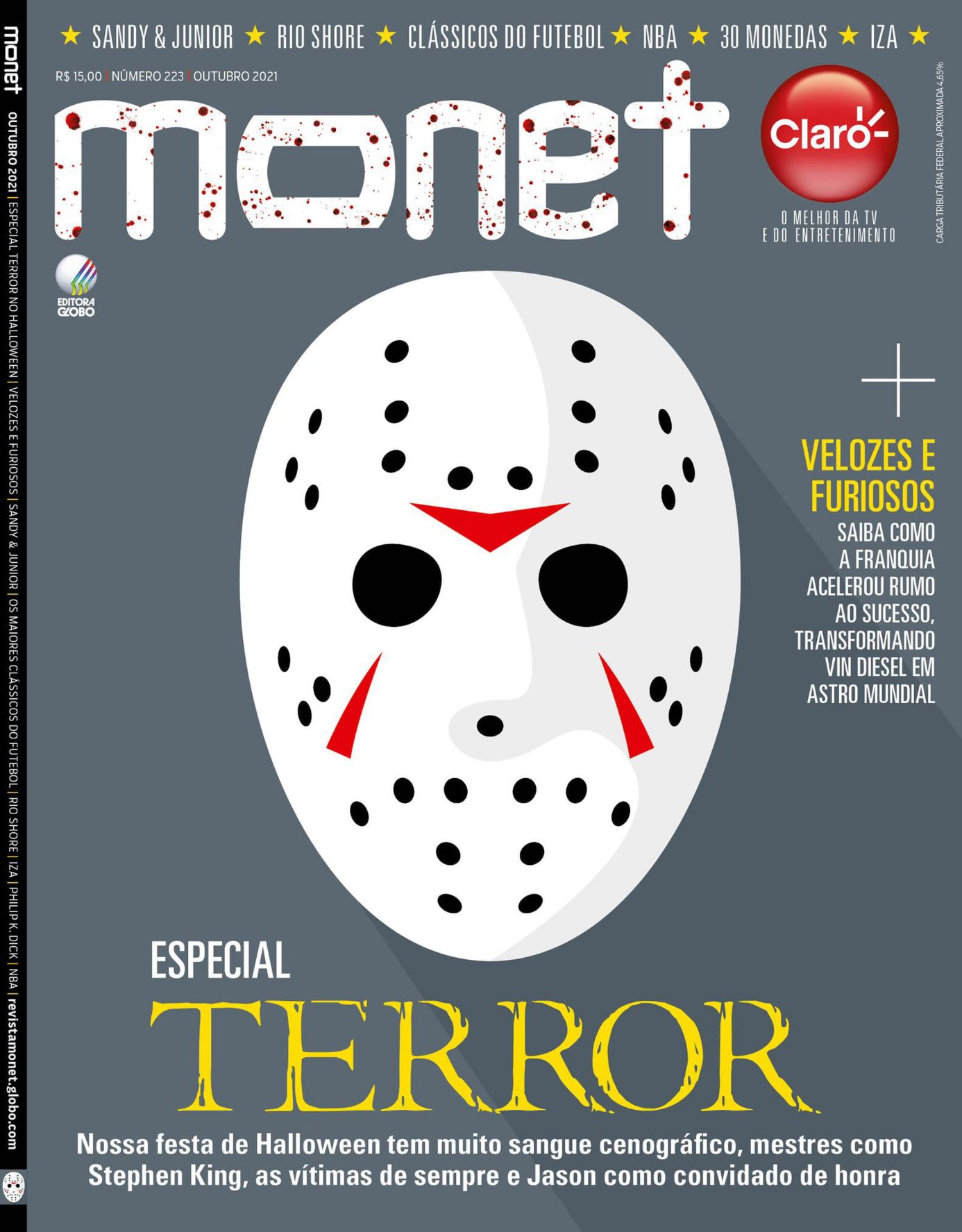 MONET magazine side cover Issue 223  October 2021