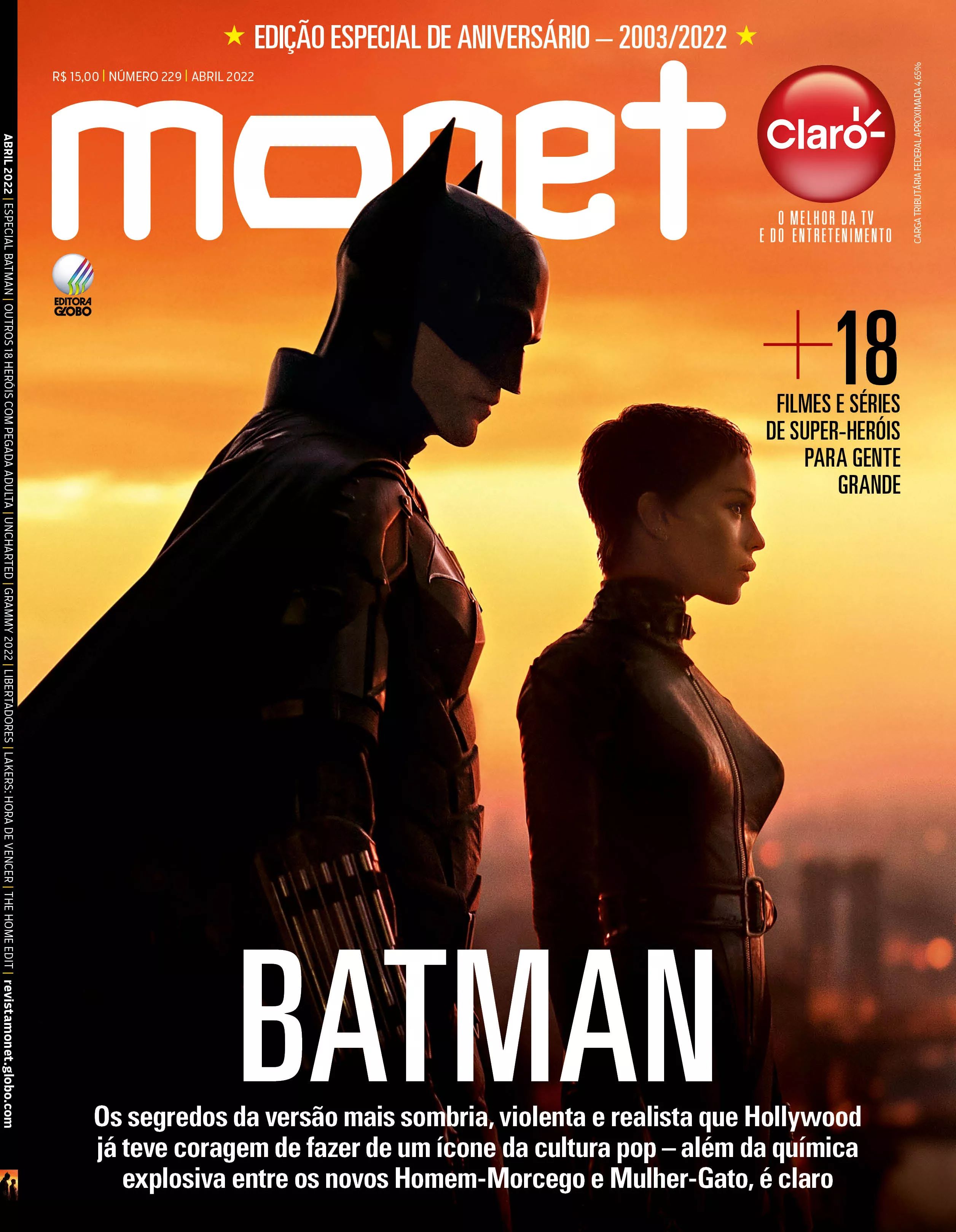 MONET magazine side cover Issue 229  April 2022