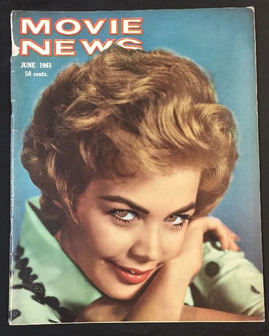 MOVIE NEWS magazine side cover  June 1961