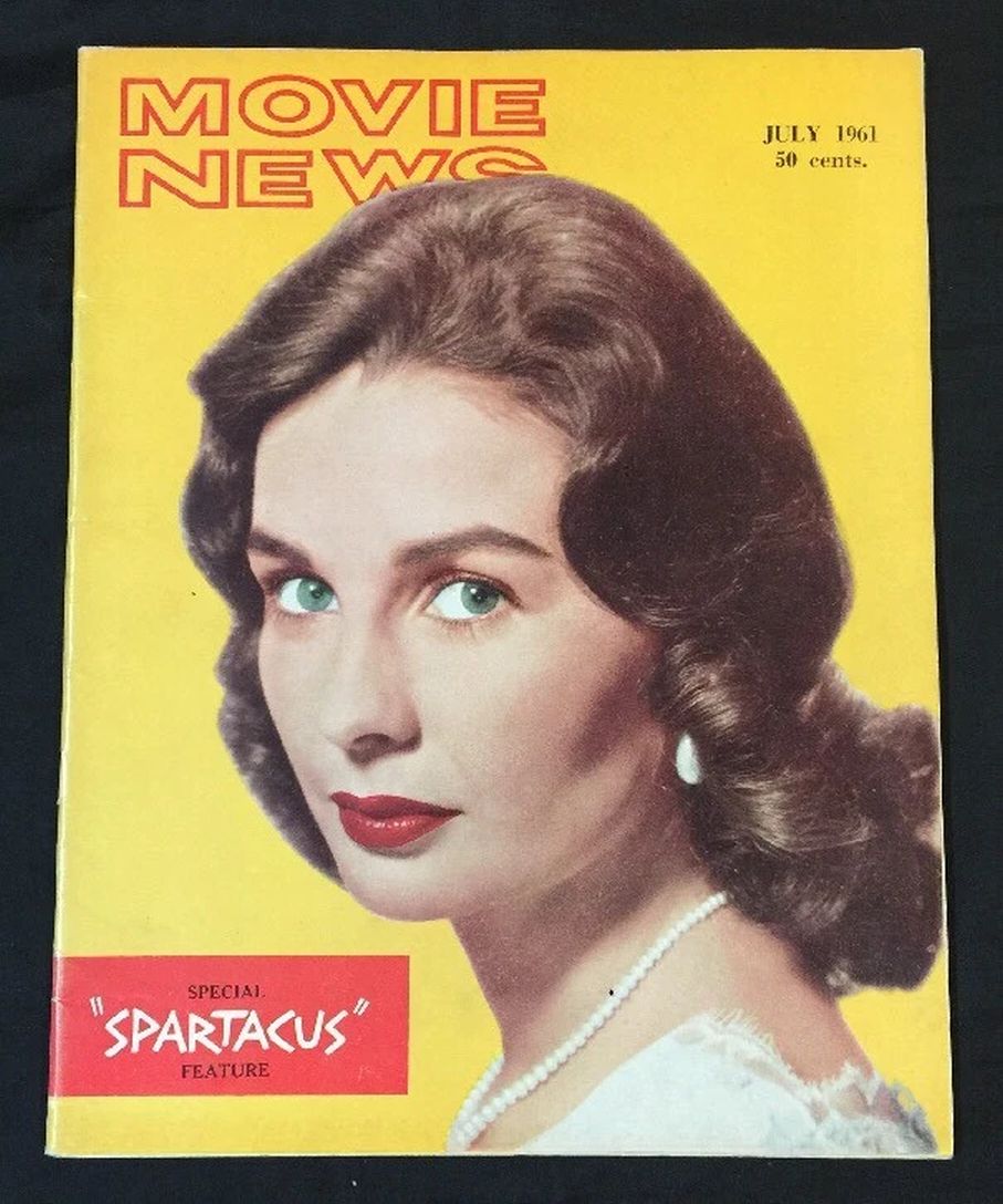 MOVIE NEWS magazine side cover  July 1961