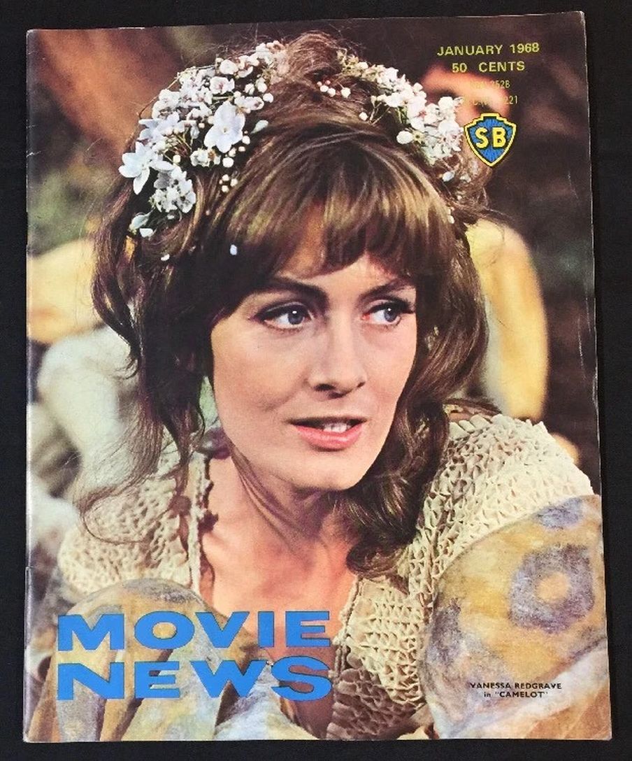 MOVIE NEWS magazine side cover  January 1968