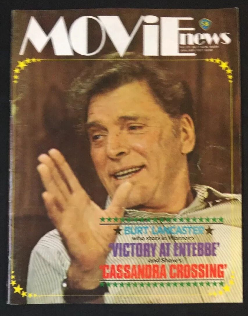 MOVIE NEWS magazine side cover  January 1977