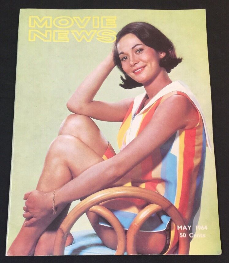 MOVIE NEWS magazine side cover  May 1964