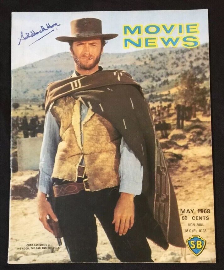 MOVIE NEWS magazine side cover  May 1968