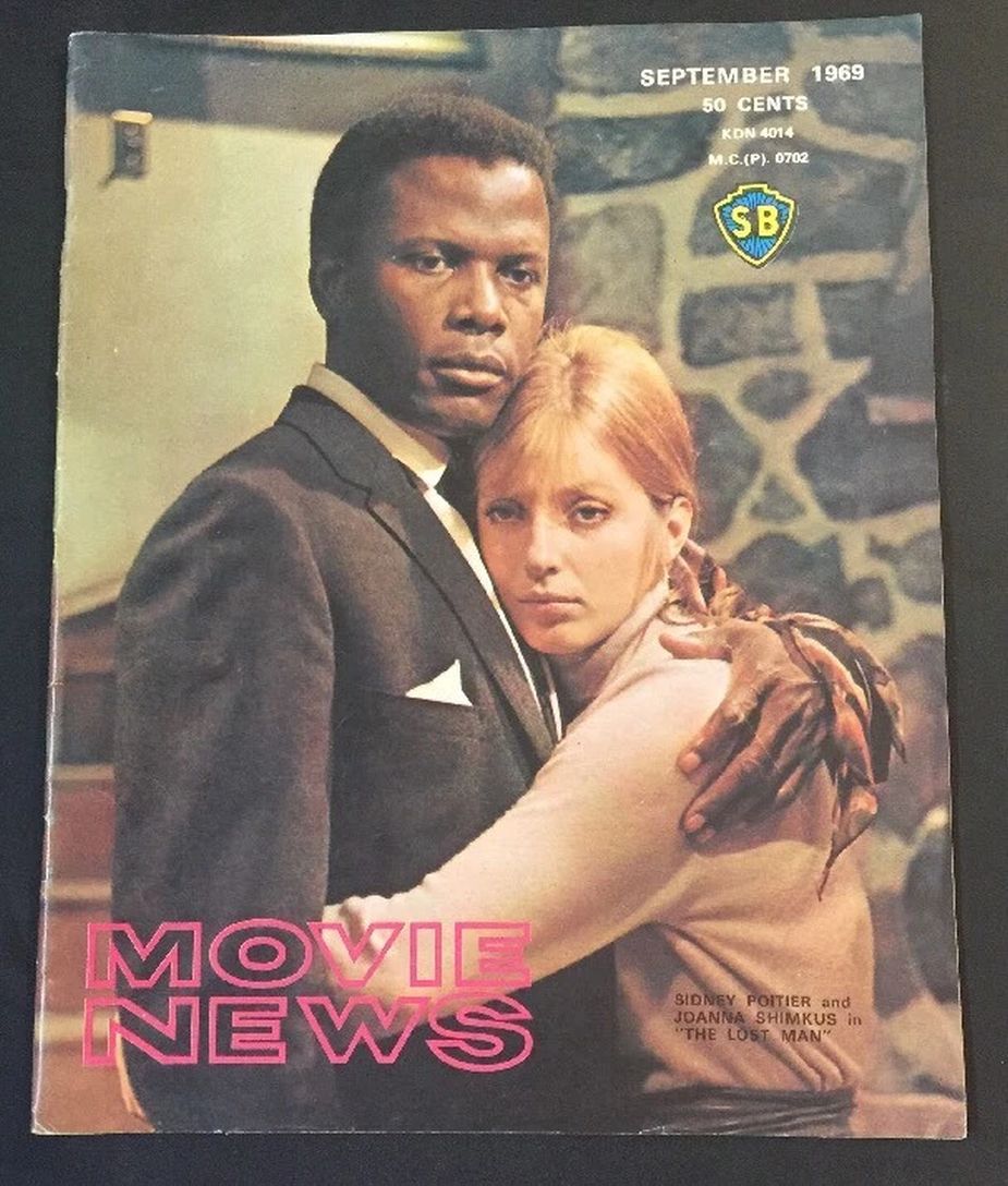 MOVIE NEWS magazine side cover  September 1969