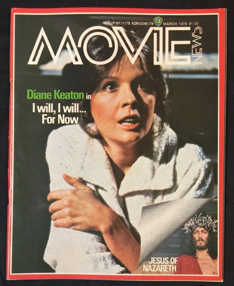 MOVIE NEWS magazine side cover  March 1978