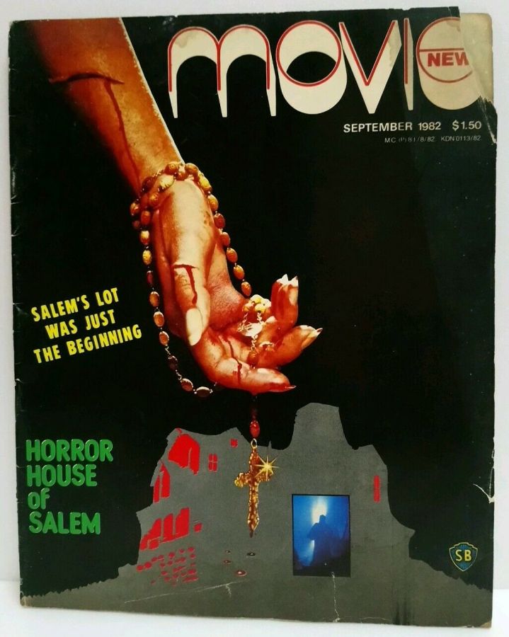 MOVIE NEWS magazine side cover  September 1982