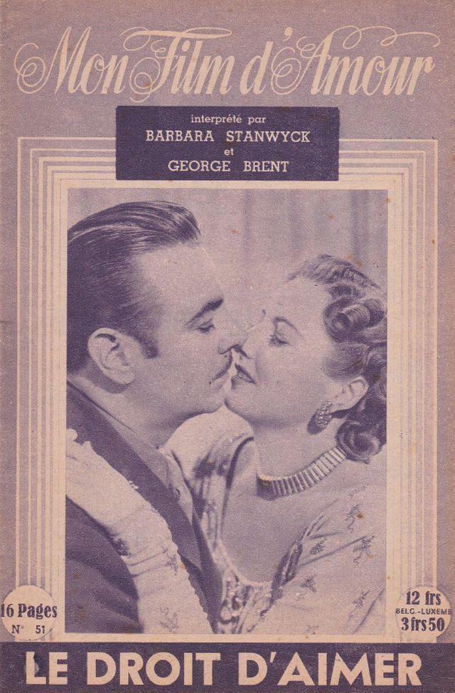 MON FILM D AMOUR magazine side cover Issue 51  
