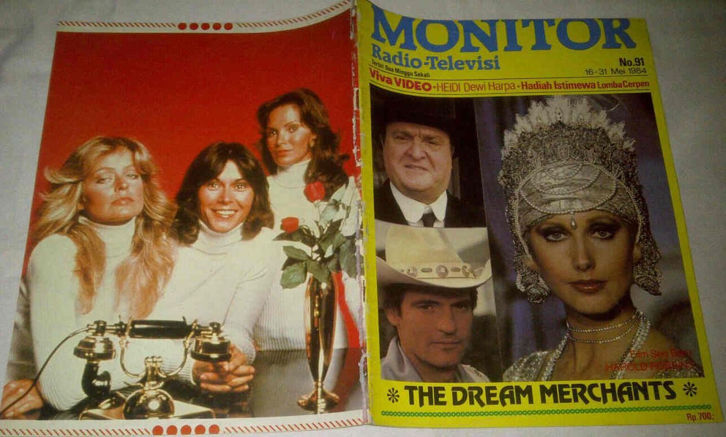 MONITOR RADIO-TELEVISI magazine side cover Issue 91 16 May 1984