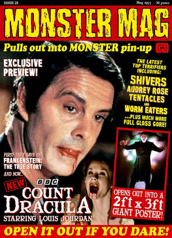 MONSTER MAG magazine side cover Issue 21 May 1977