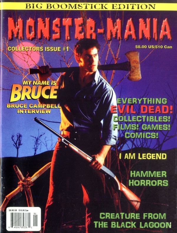 MONSTER-MANIA magazine side cover Issue 1  2009