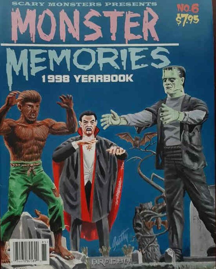 MONSTER MEMORIES magazine side cover  Yearbook   1998