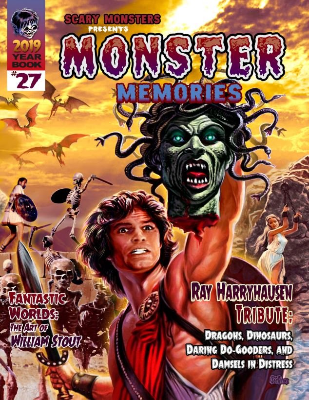 MONSTER MEMORIES magazine side cover Issue 27  Yearbook  2019