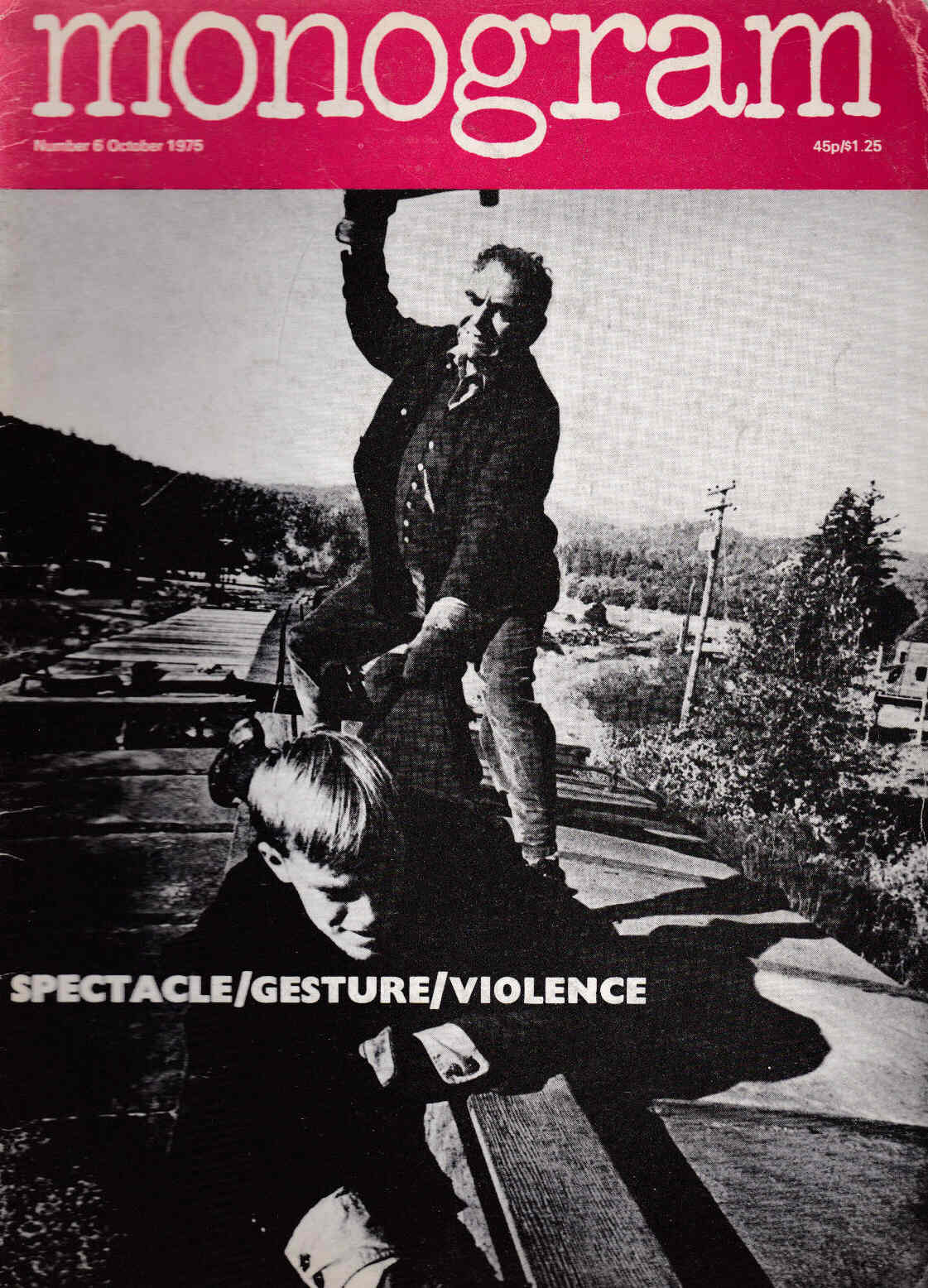 MONOGRAM magazine side cover Issue 6 October 1975